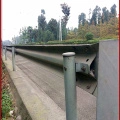 Posto tondo per guardrail autostradale